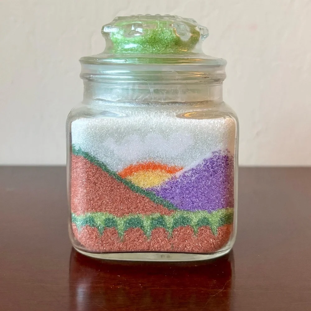 Handmade Colored Sugar Rainbows and Mountains made in Las Vegas